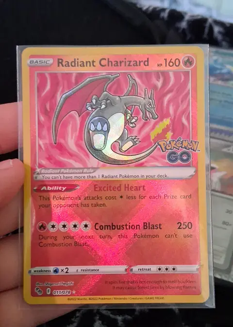 Radiant Charizard card, TCGAI Score 9.0