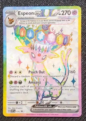 Espeon ex card, TCGAI Score 9.0