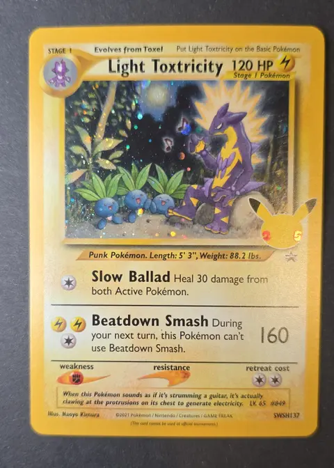 Light Toxtricity card, TCGAI Score 9.5