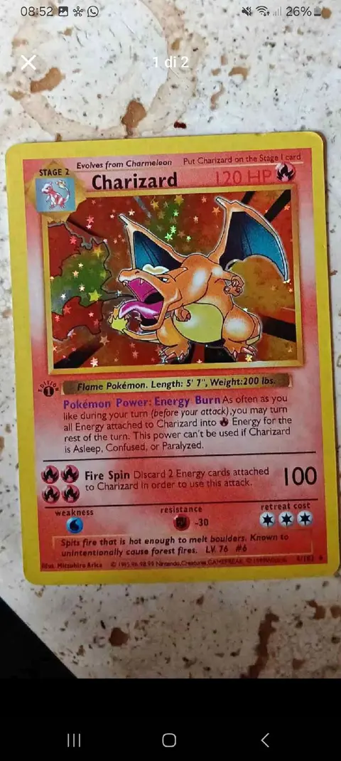 Charizard card, TCGAI Score 5.0