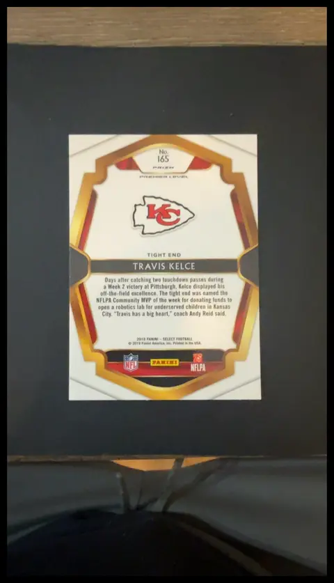 Back of Travis Kelce