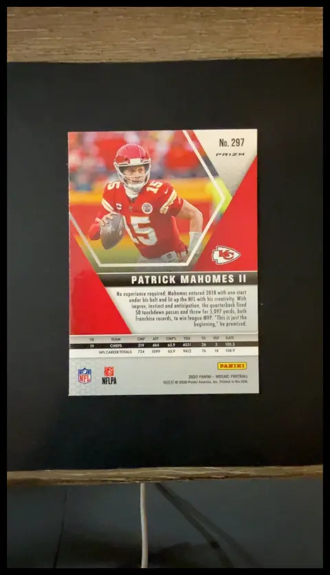 Back of Patrick Mahomes II