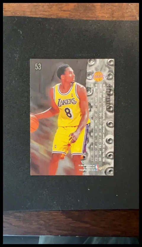 Back of Kobe Bryant