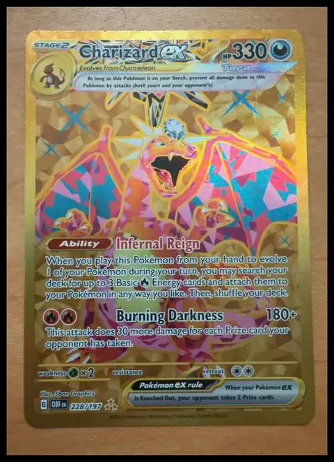 Charizard ex card, TCGAI Score 9.5
