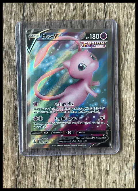 Mew V card, TCGAI Score 9.0