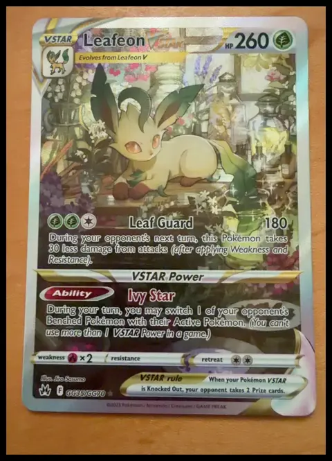 Leafeon VSTAR card, TCGAI Score 9.5