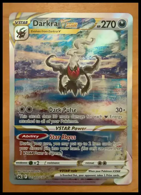Darkrai VSTAR card, TCGAI Score 8.5
