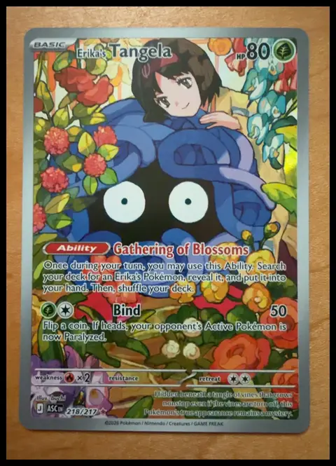 Erika's Tangela card, TCGAI Score 9.5
