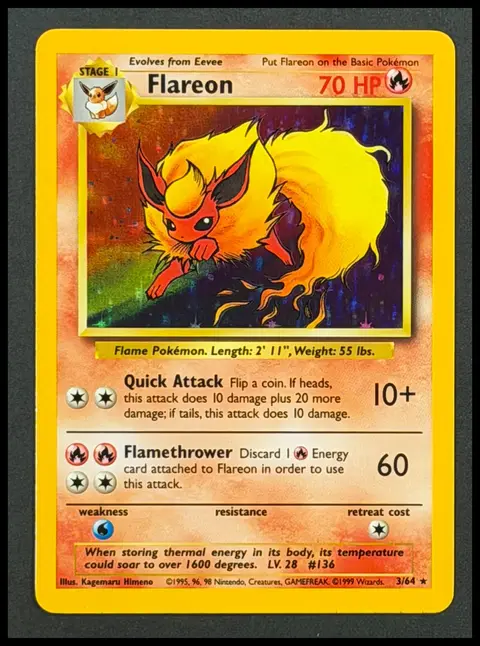Flareon card, TCGAI Score 8.0