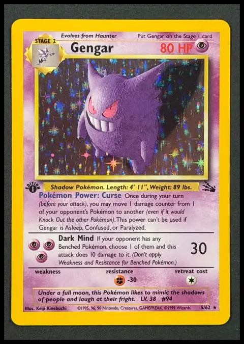 Gengar card, TCGAI Score 10.0