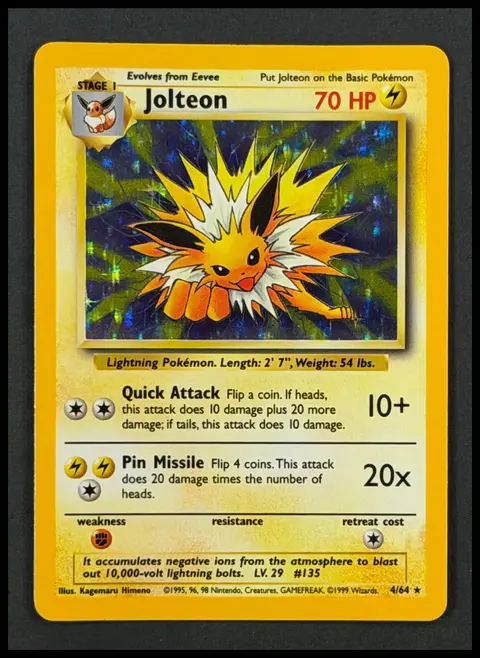 Jolteon card, TCGAI Score 9.0