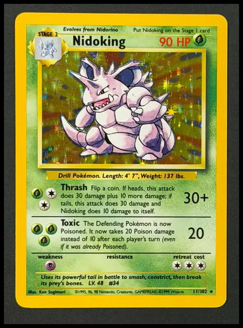Nidoking card, TCGAI Score 8.0
