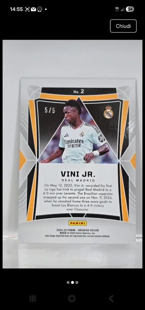 Back of Vini Jr.