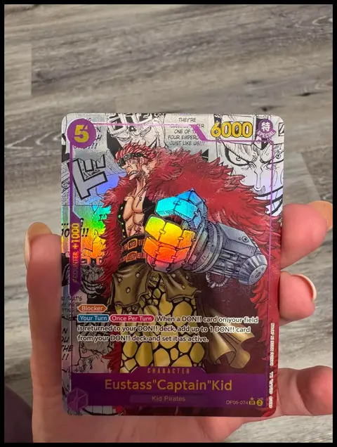 Eustass"Captain"Kid card, TCGAI Score 9.5