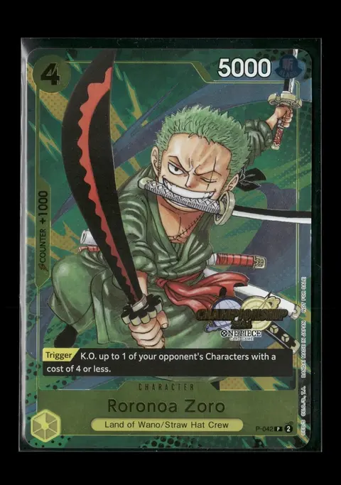 Roronoa Zoro card, TCGAI Score 7.0