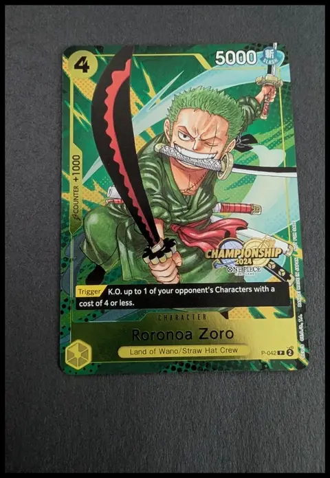 Roronoa Zoro card, TCGAI Score 9.5