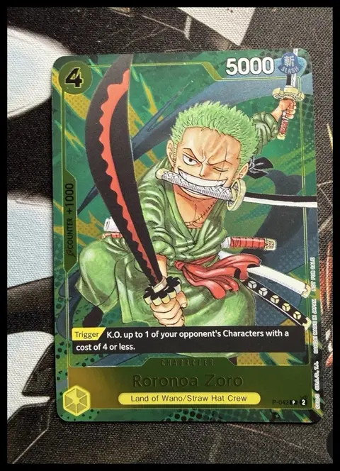 Roronoa Zoro card, TCGAI Score 9.0