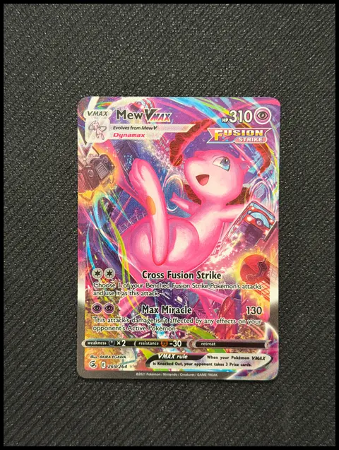 Mew VMAX card, TCGAI Score 8.5