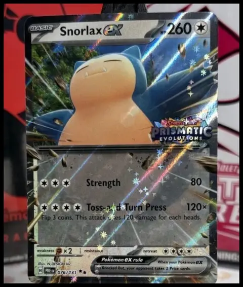 Snorlax ex card, TCGAI Score 9.0