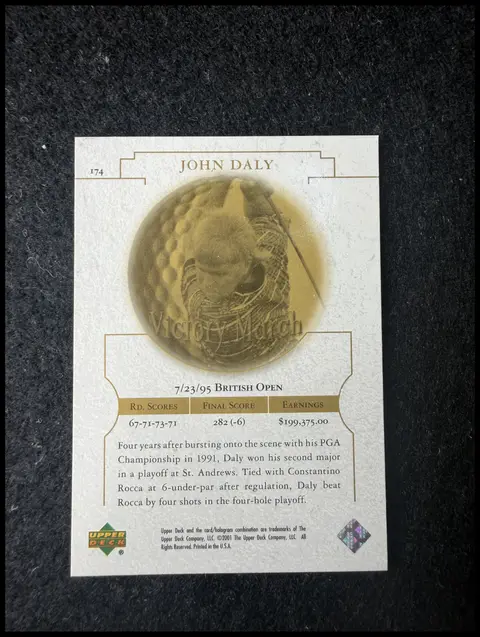 Back of John Daly