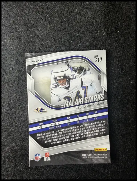 Back of Malaki Starks