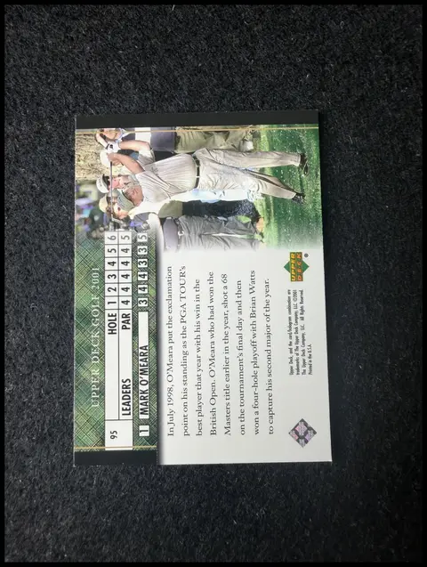 Back of Mark O'Meara