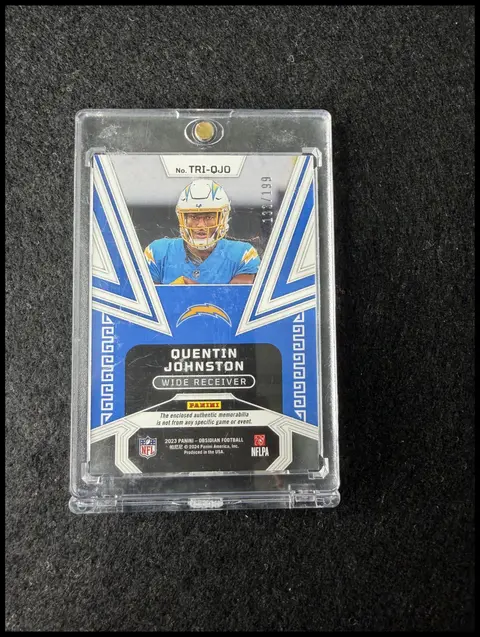 Back of Quentin Johnston