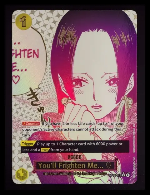 You'll Frighten Me... card, TCGAI Score 9.5