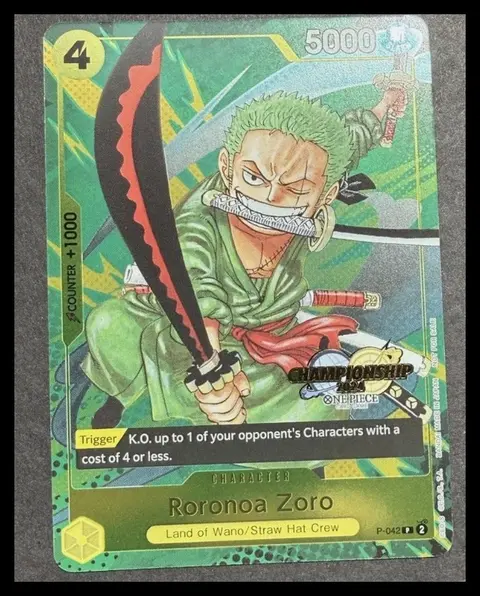 Roronoa Zoro card, TCGAI Score 9.0