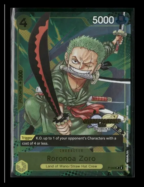 Roronoa Zoro card, TCGAI Score 10.0