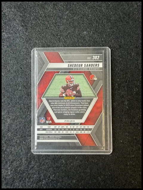 Back of SHEDEUR SANDERS
