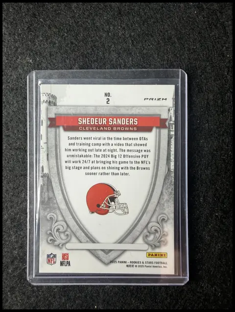Back of SHEDEUR SANDERS