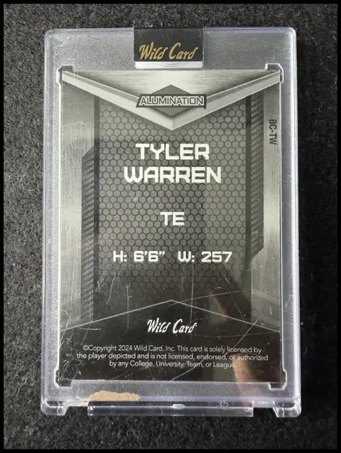 Back of Tyler Warren