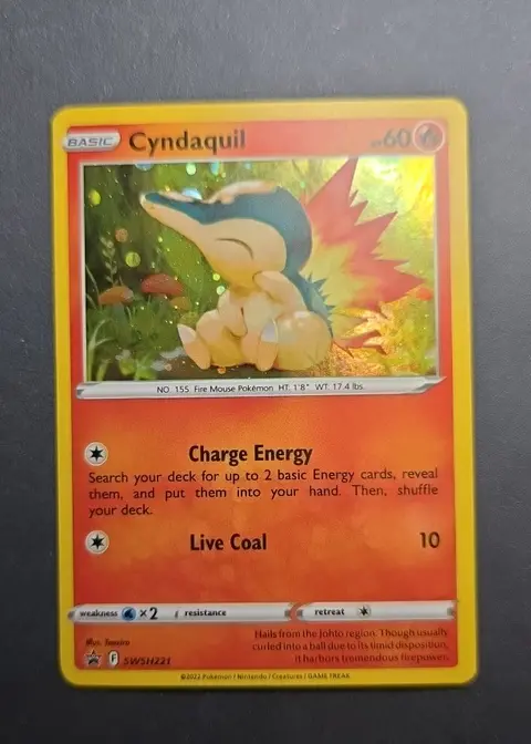 Cyndaquil card, TCGAI Score 8.5