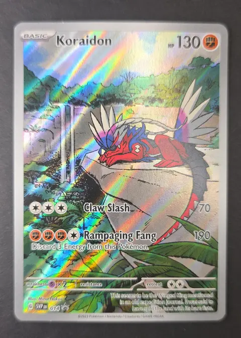 Koraidon card, TCGAI Score 8.5