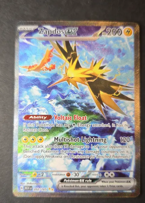 Zapdos ex card, TCGAI Score 9.0