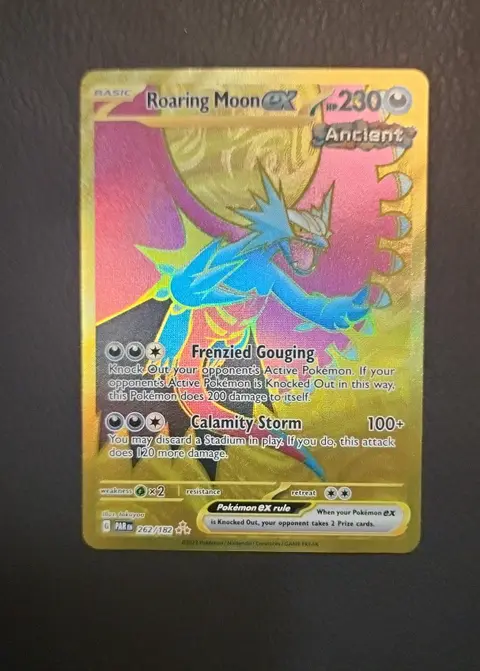 Roaring Moon ex card, TCGAI Score 9.0