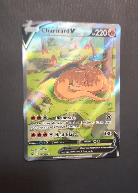 Charizard V card, TCGAI Score 8.0