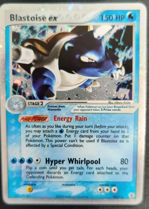 Blastoise ex card, TCGAI Score 6.0