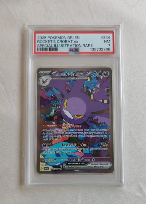 Team Rocket's Crobat ex card, TCGAI Score 9.0