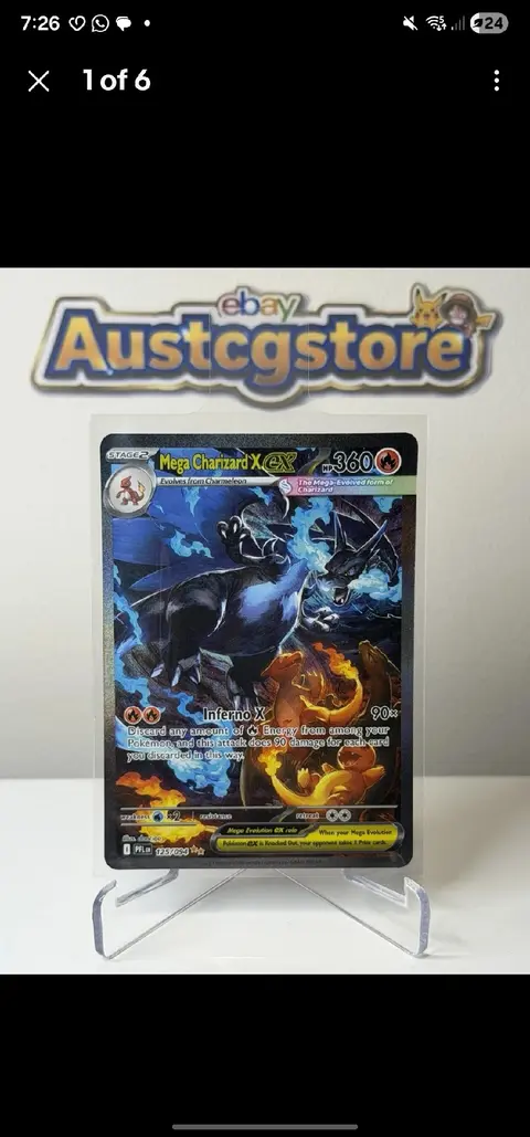 Mega Charizard X ex card, TCGAI Score 9.0
