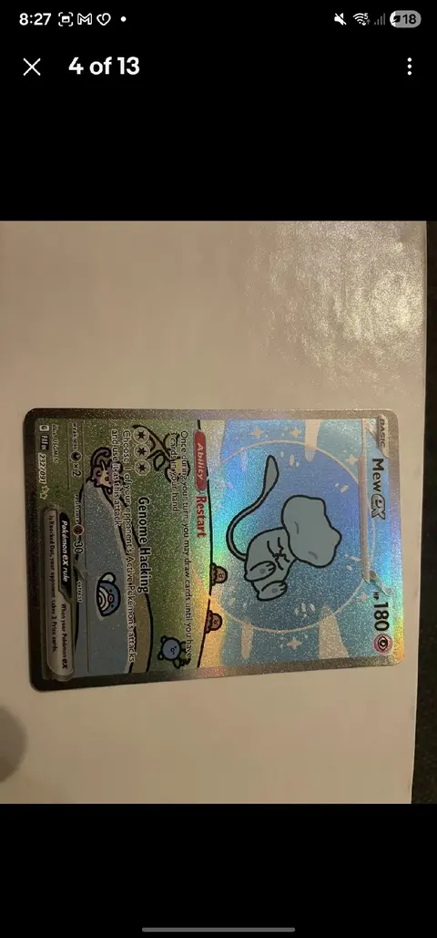 Mew ex card, TCGAI Score 8.5