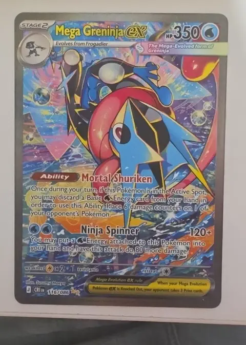 Mega Greninja ex card, TCGAI Score 9.0