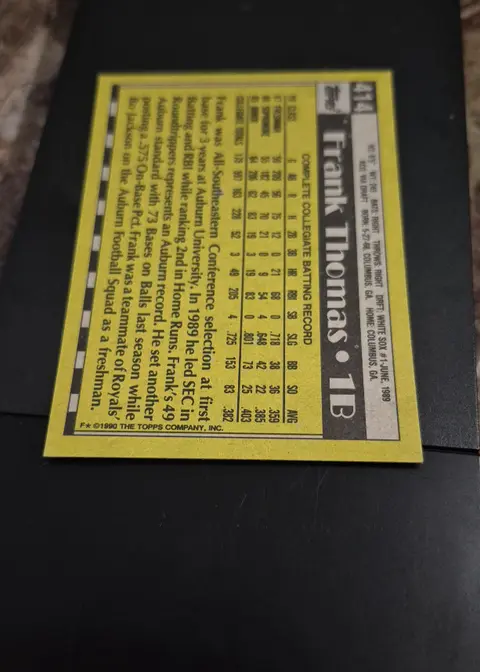 Back of Frank Thomas