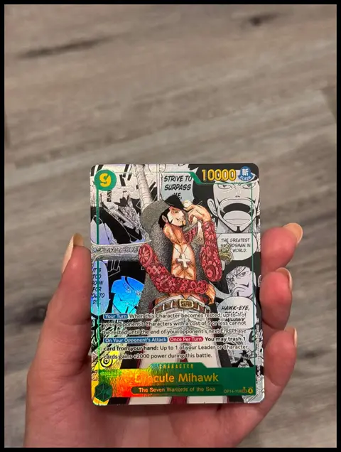 Dracule Mihawk card, TCGAI Score 9.0