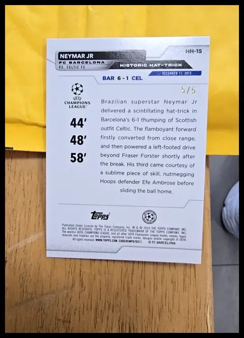 Back of NEYMAR JR