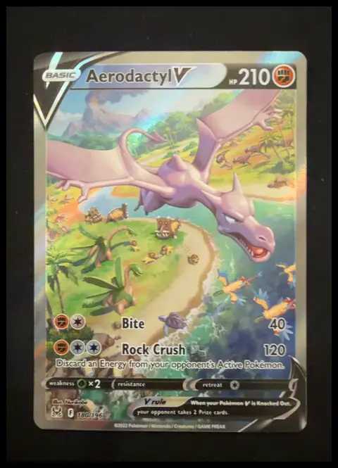 Aerodactyl V card, TCGAI Score 9.0