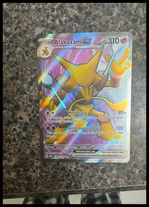 Alakazam ex card, TCGAI Score 8.5