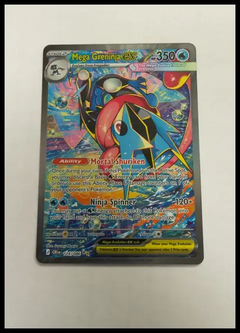 Mega Greninja ex card, TCGAI Score 9.0
