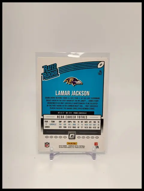 Back of Lamar Jackson